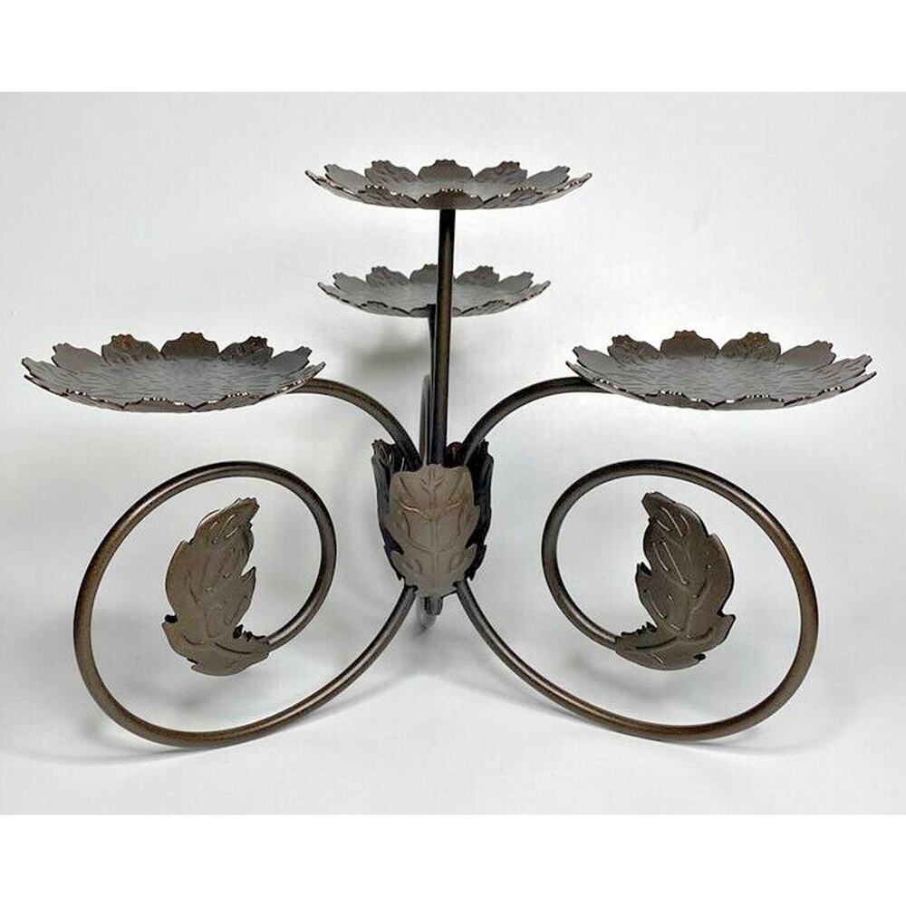 PartyLite Leaf Viking Candle Holder Retired NIB P22C/P7528